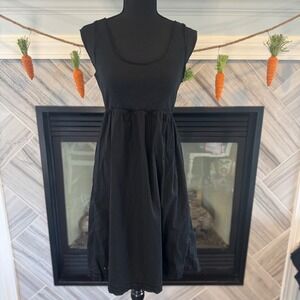 Converse One Star‎ Black Dress Ribbed Top Casual Sundress Small